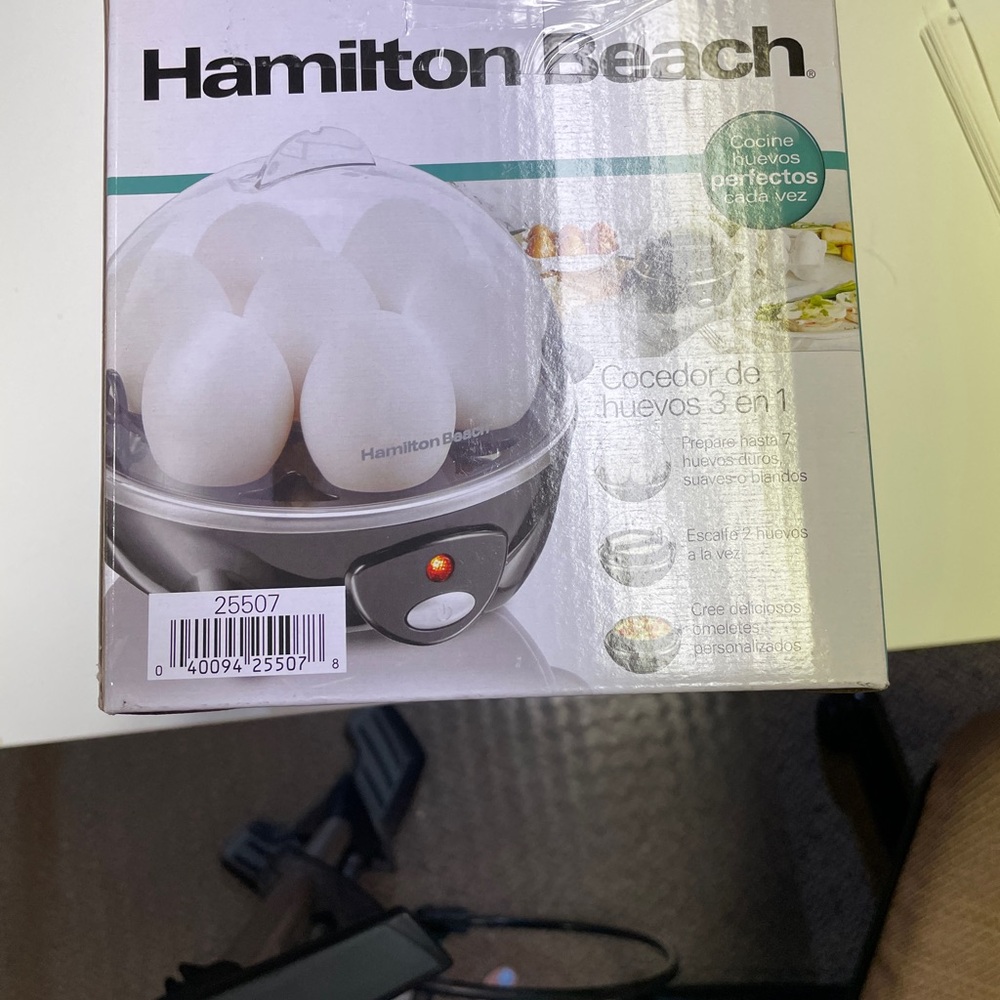 Hamilton Beach 3-in-1 Electric Egg Cooker for Hard Boiled Eggs